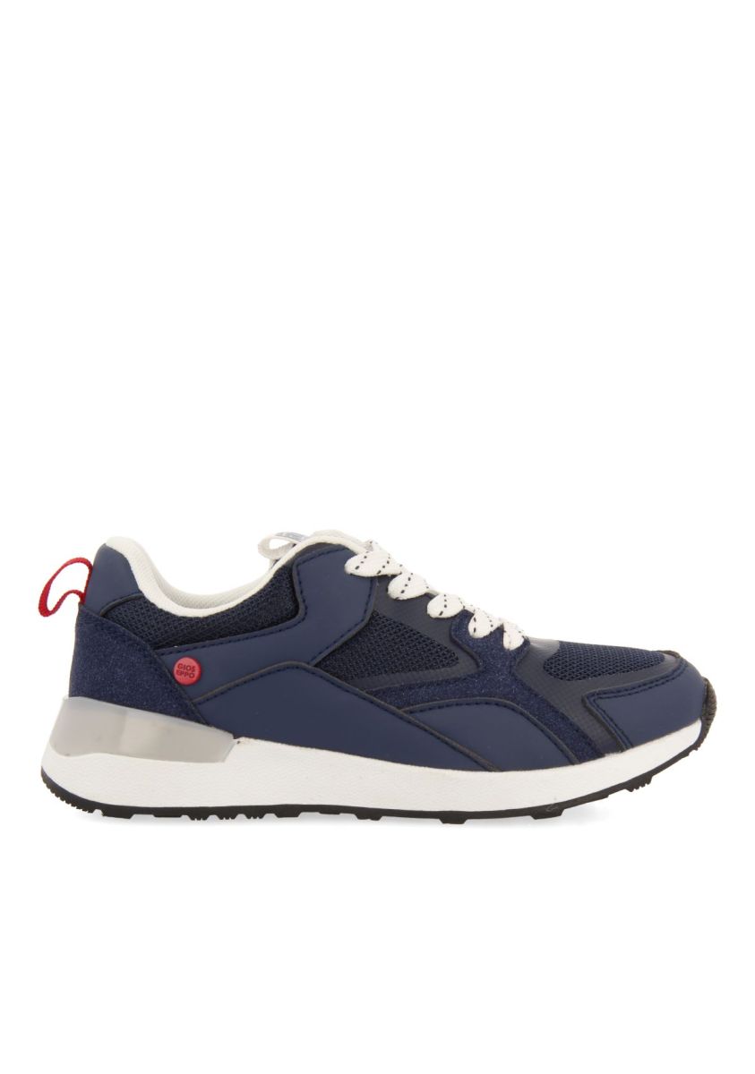 SNEAKERS COLOR AZULMARINO ESTILO RETRO CON DETALLES DE COLORES PARA NIÃO Y NIÃA ZAPOD - MARINO