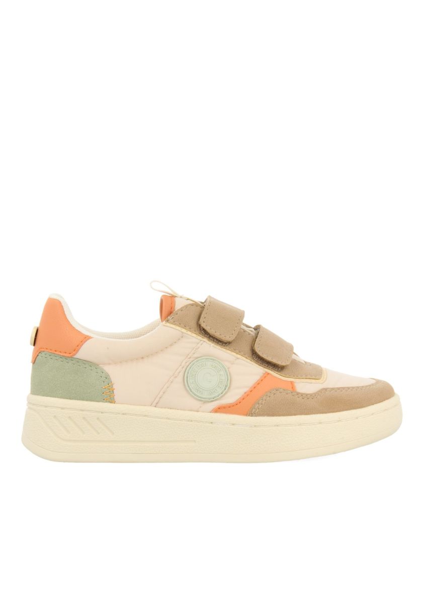 SNEAKERS COLOR BEIGE ESTILO RETRO CON DETALLES DE COLORES PARA NIÃA Y NIÃO WELAKA - BEIG
