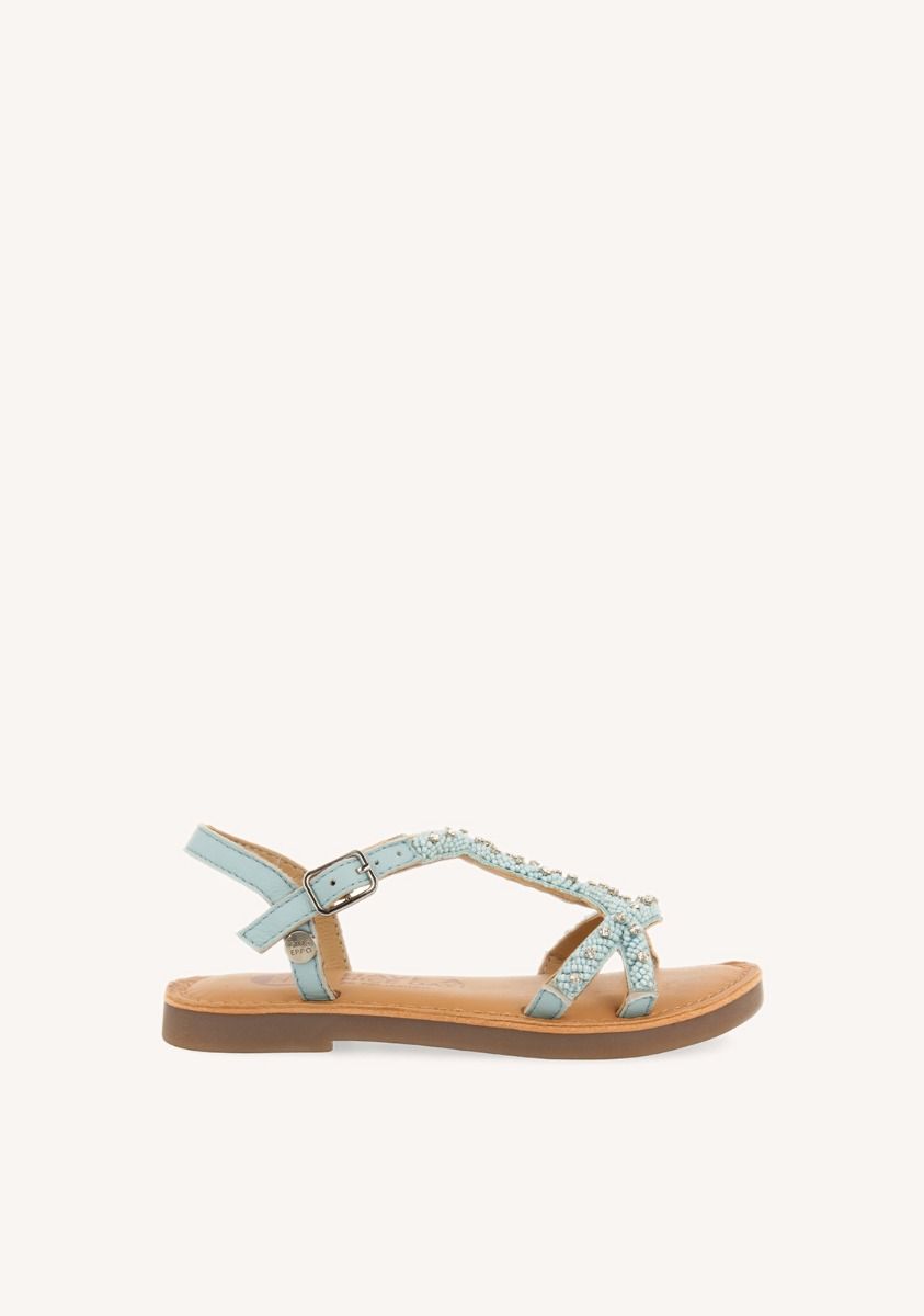 SANDALIAS AZULES DE PIEL CON ADORNO DE CUENTAS PARA NIÃA Y NIÃO LAZARAT - AZUL 1 20240-sandalias-azules-de-piel-con-adorno-de-cuentas-para-ni-a-y-ni-o-lazarat-azul-1.jpg