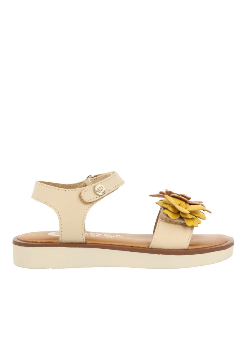 SANDALIAS MULTICOLOR DE PIEL CON ADORNO DE FLORES PARA NIÃA Y NIÃO NEHALEM - MULTICOLOR