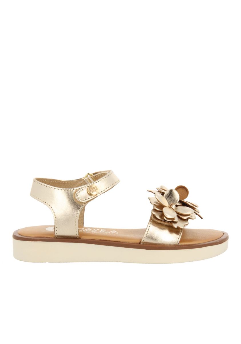 SANDALIAS DORADAS DE PIEL CON ADORNO DE FLORES PARA NIÃA Y NIÃO NEHALEM - ORO 1 20455-sandalias-doradas-de-piel-con-adorno-de-flores-para-ni-a-y-ni-o-nehalem-oro-1.jpg