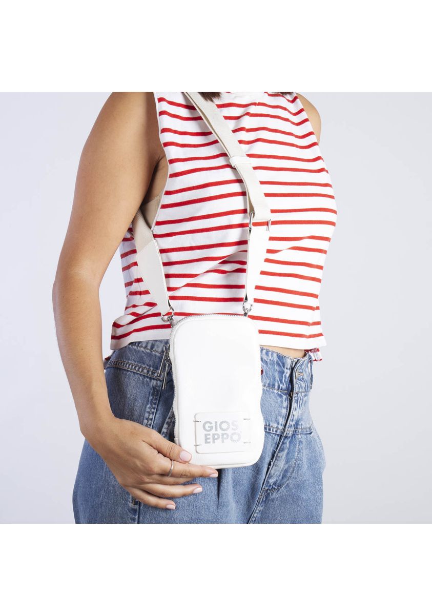 BOLSO MINI BANDOLERA COLOR BLANCO JENSEN - BLANCO