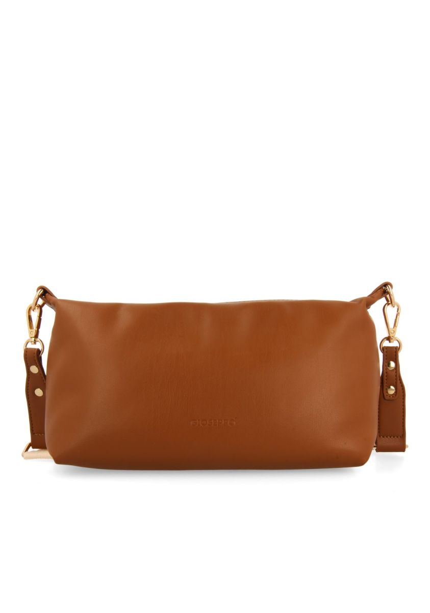 BOLSO COLOR CUERO CON BANDOLERA CARANTEC  - CUERO