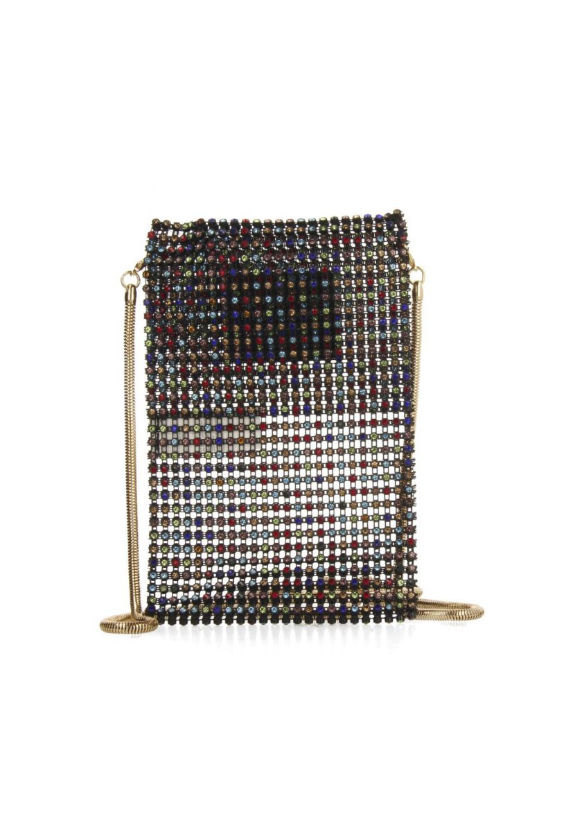 MINI BOLSO NEGRO DE MALLA METÃLICA SEILLANS - NEGRO