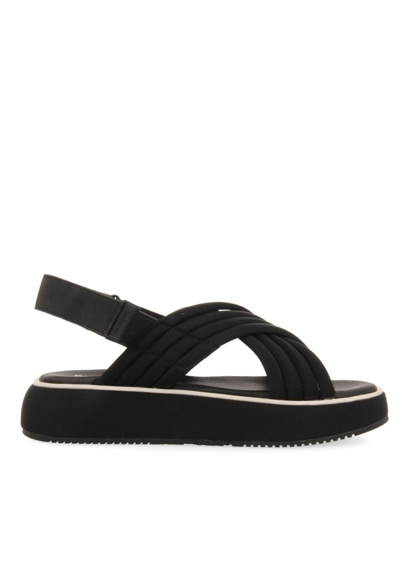 SANDALIAS DEPORTIVAS NEGRAS CON PLATAFORMA PARA MUJER BRYHER - NEGRO