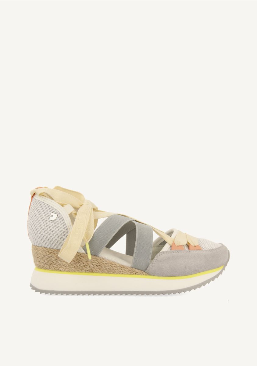 SNEAKERS ABIERTOS BLANCOS CON CUÃA PARA MUJER SAMOBOR - BLANCO