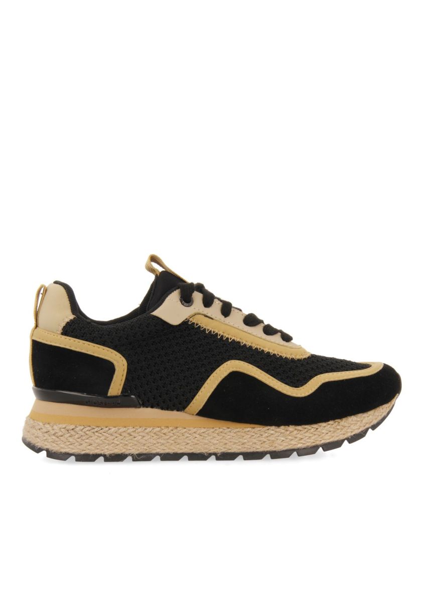 SNEAKERS NEGRAS ESTILO MEDITERRÃNEO PARA MUJER RUKAJ - NEGRO