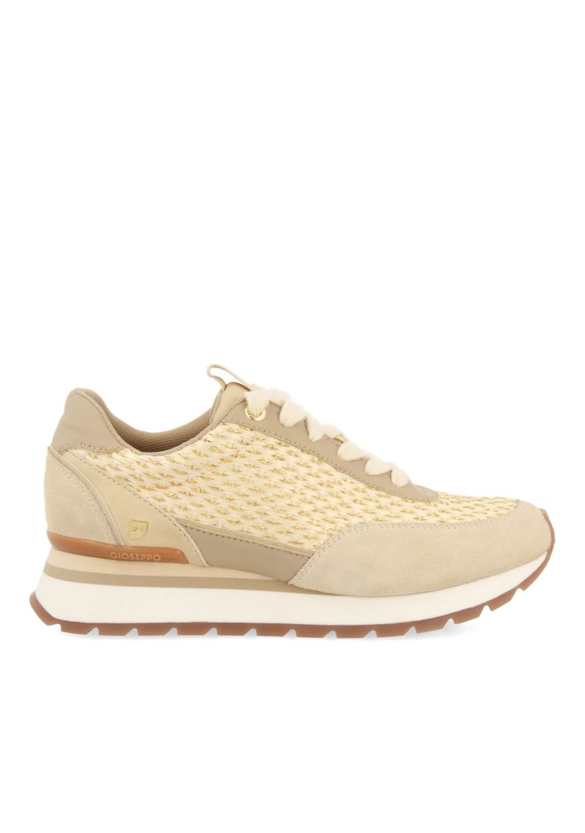 SNEAKERS DORADAS CON DETALLES TRENZADOS PARA MUJER GAGGI - ORO