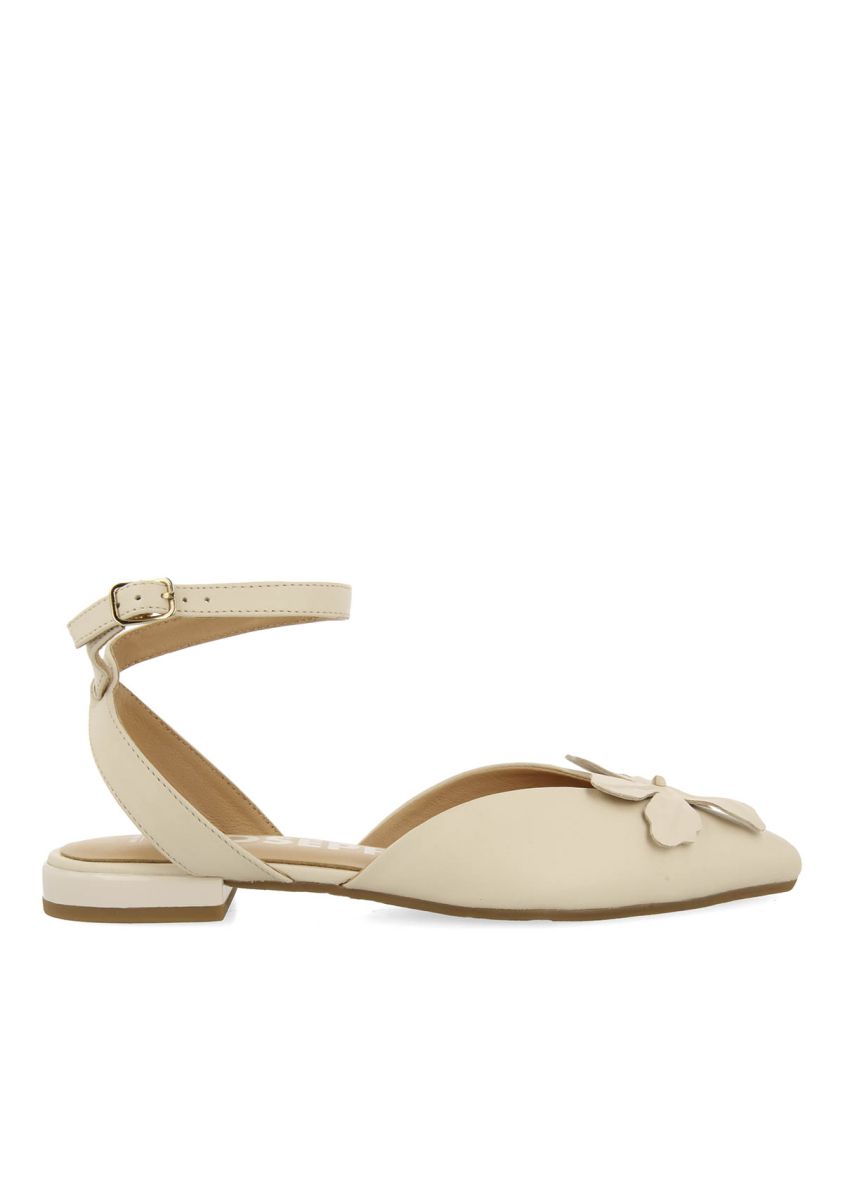 BAILARINAS DE PIEL OFF-WHITE DESTALONADAS CON DETALLE DE FLOR PARA MUJER HOWEY - OFF-WHITE 1 21367-bailarinas-de-piel-off-white-destalonadas-con-detalle-de-flor-para-mujer-howey-off-white-1.jpg