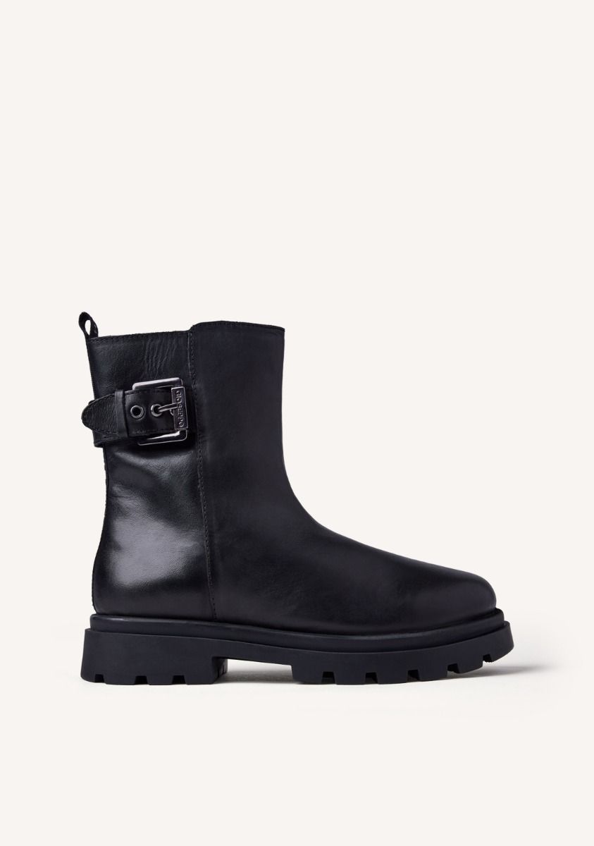 BOTAS PIEL HEBILLA UBLY - NEGRO