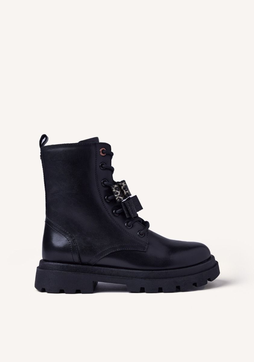 BOTAS PIEL LAZOS AGASSIZ - NEGRO