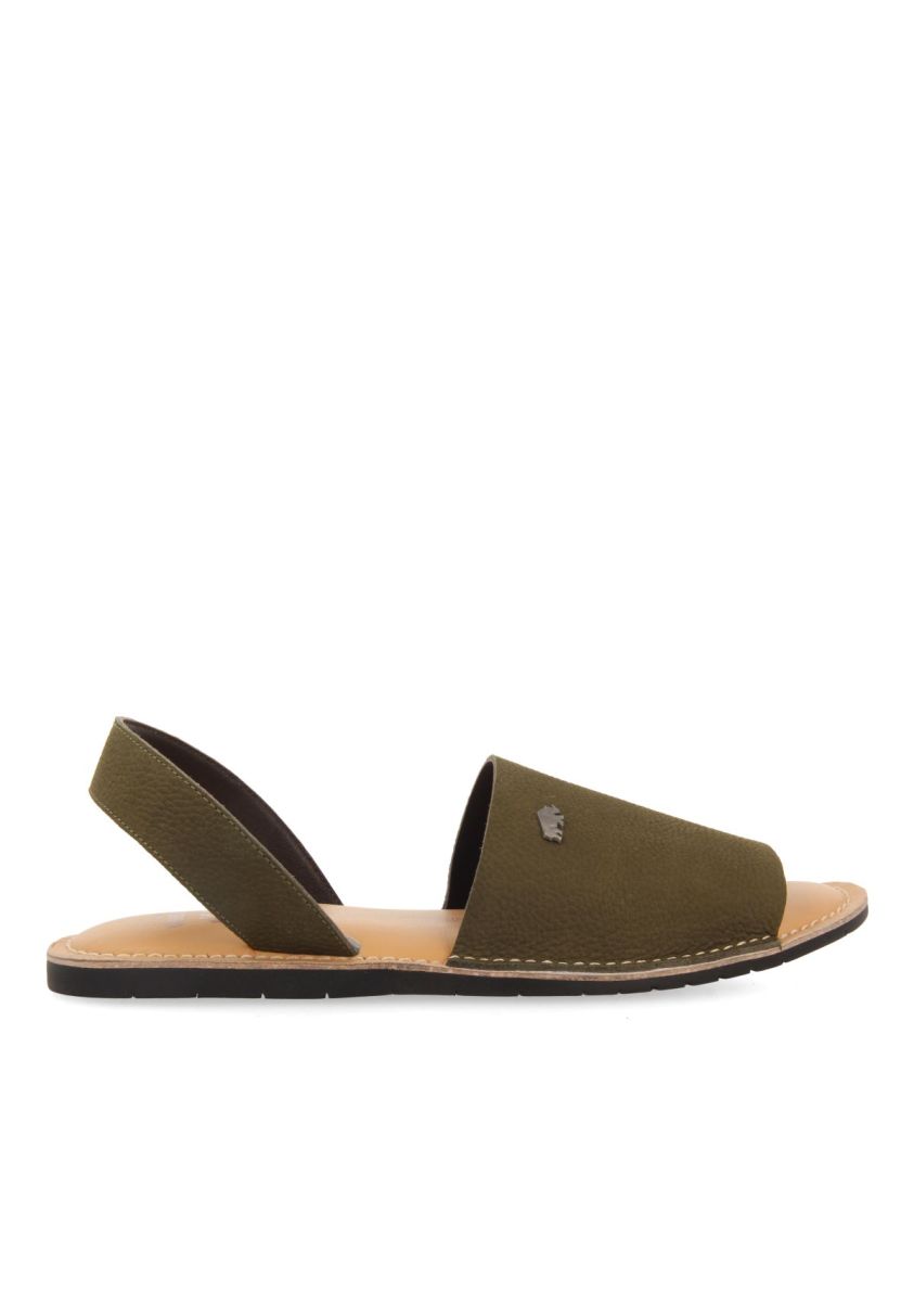 SANDALIAS COLOR CAQUI DE PIEL ESTILO MENORQUINAS PARA HOMBRE PENRYN - KAKI