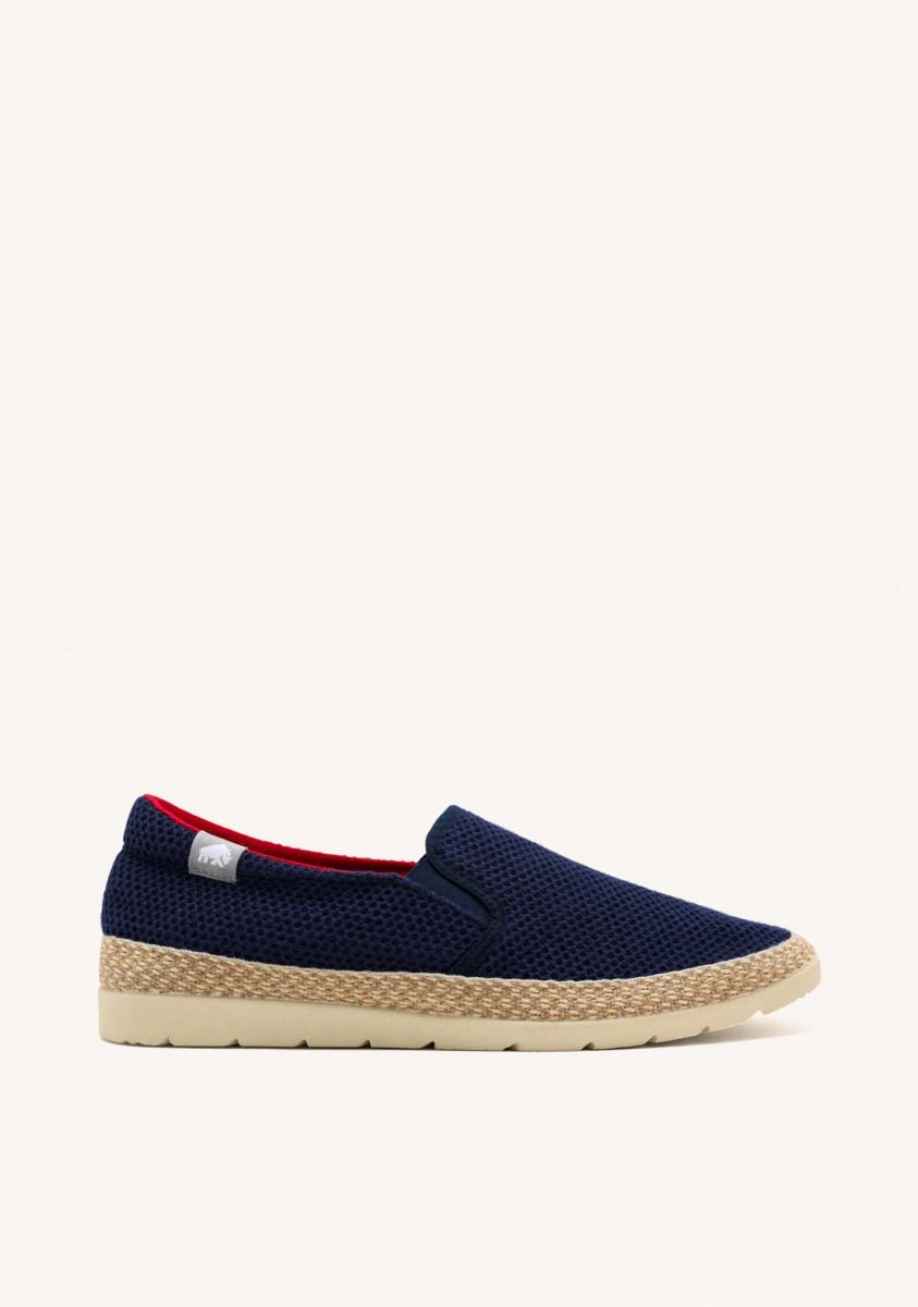ESPADRILLES COLOR AZUL MARINO DE REJILLA CON ALGODÃN RECICLADO PARA HOMBRE YACOLT - MARINO