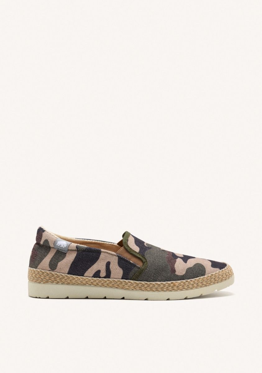ESPADRILLES CON ESTAMPADO DE CAMUFLAJE Y ALGODÃN RECICLADO PARA HOMBRE VALRICO - CAMUFLAJE