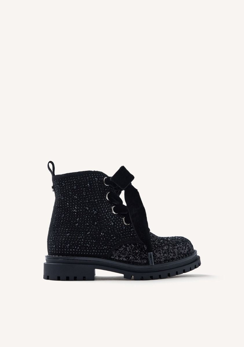 BOTAS BRILLO Y PEDRERÃA FINCHLEY - NEGRO