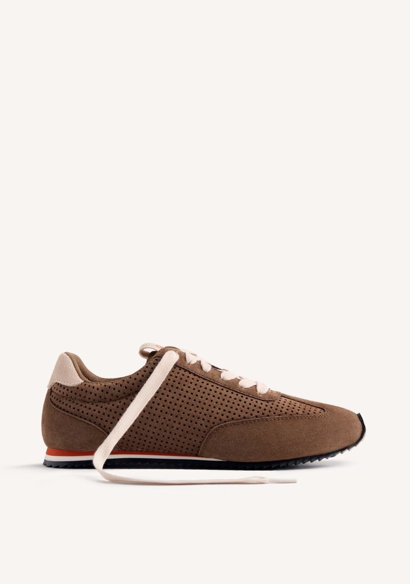 ZAPATILLAS PIEL SERRAJE ISANTI - MARRON
