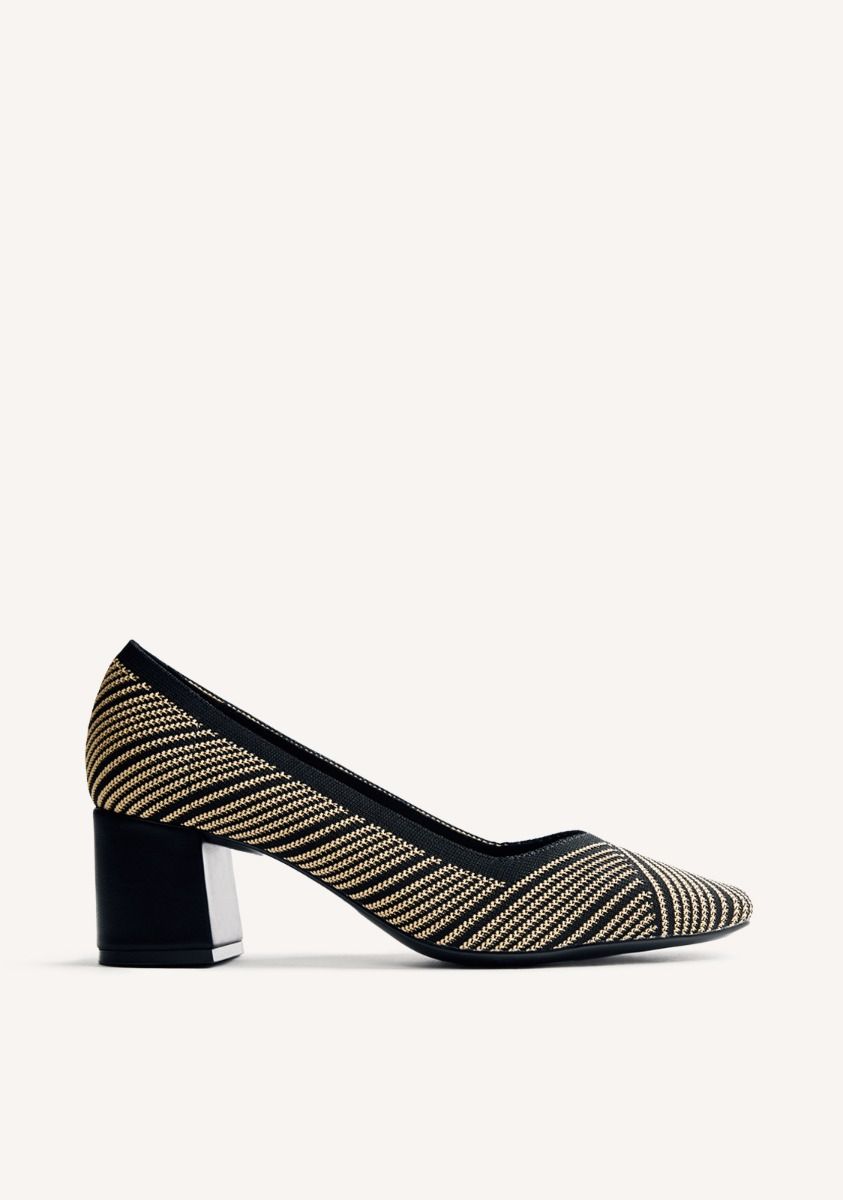 ZAPATOS TACÃN RAYAS BARAGA - NEGRO