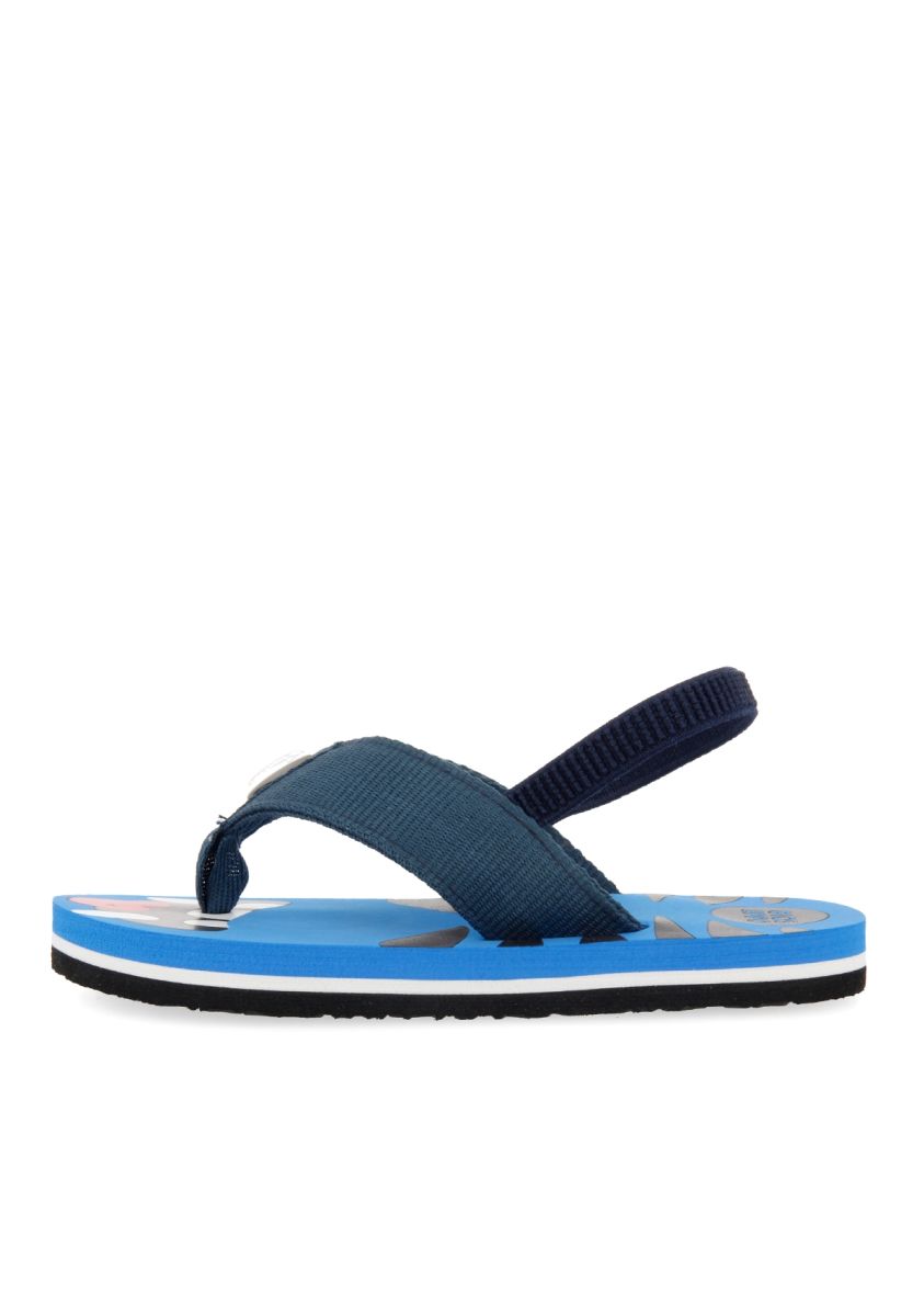 Chanclas estilo bio azules para niÃ±o CURAZAO - AZUL
