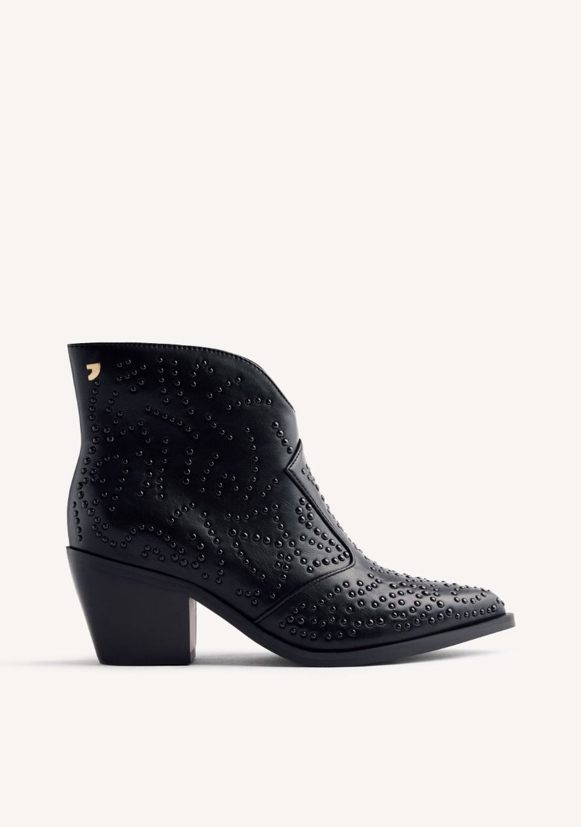 BOTINES COWBOY TACHAS SHELVIN - NEGRO