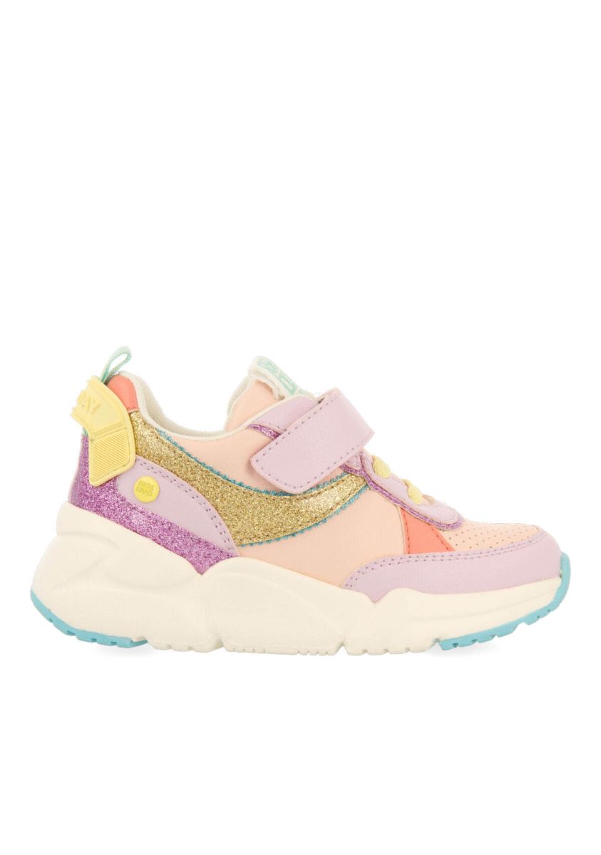 Sneakers lila con colores pastel para niÃ±a y niÃ±o sautens - LILA