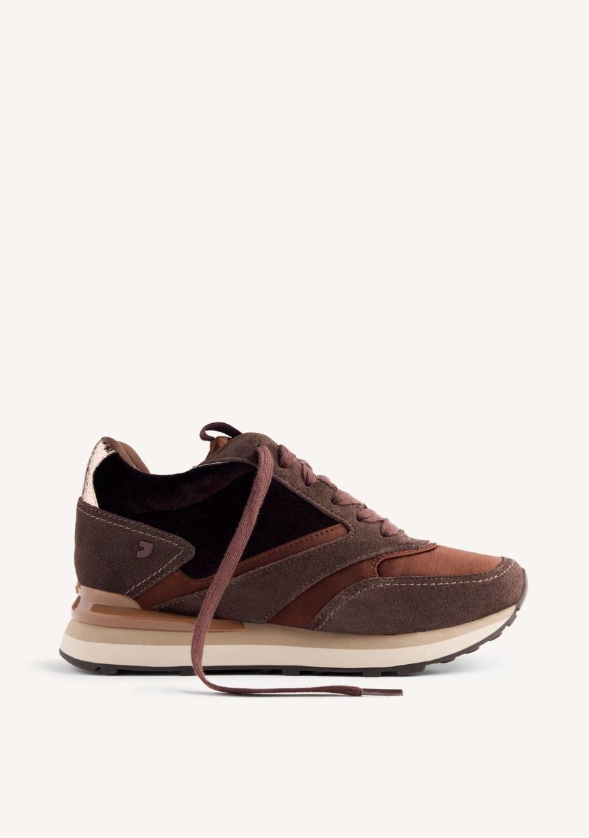 ZAPATILLAS SATINADAS PIEL CUÃA LANDFALL - MARRON