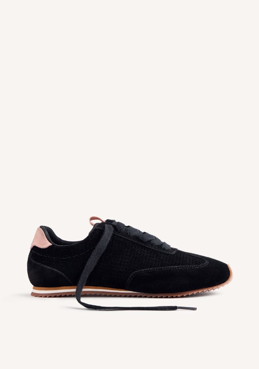 ZAPATILLAS PIEL SERRAJE ISANTI - NEGRO