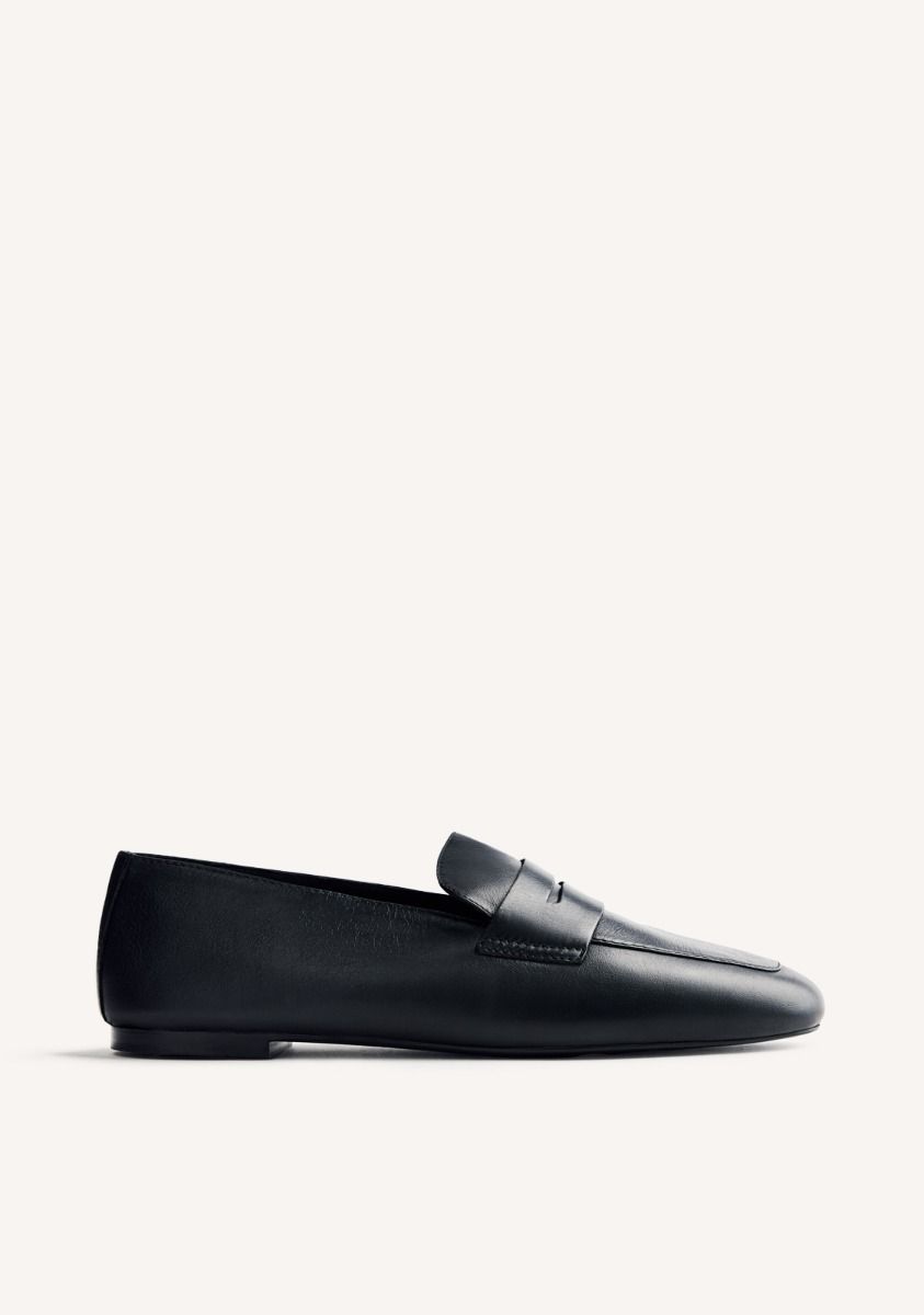 MOCASINES PIEL BASSETT - NEGRO