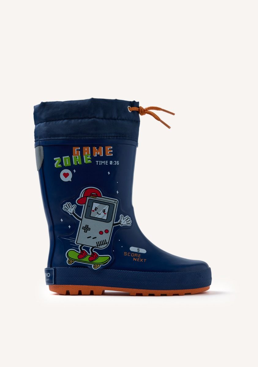 BOTAS DE AGUA DIBUJO ALANSON - MARINO