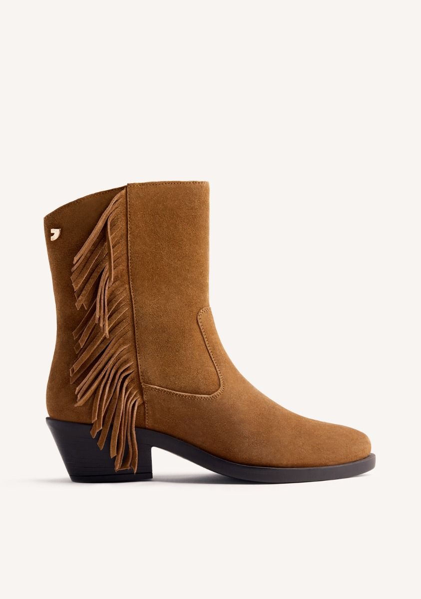 BOTINES COWBOY PIEL FLECOS KASSON - CUERO
