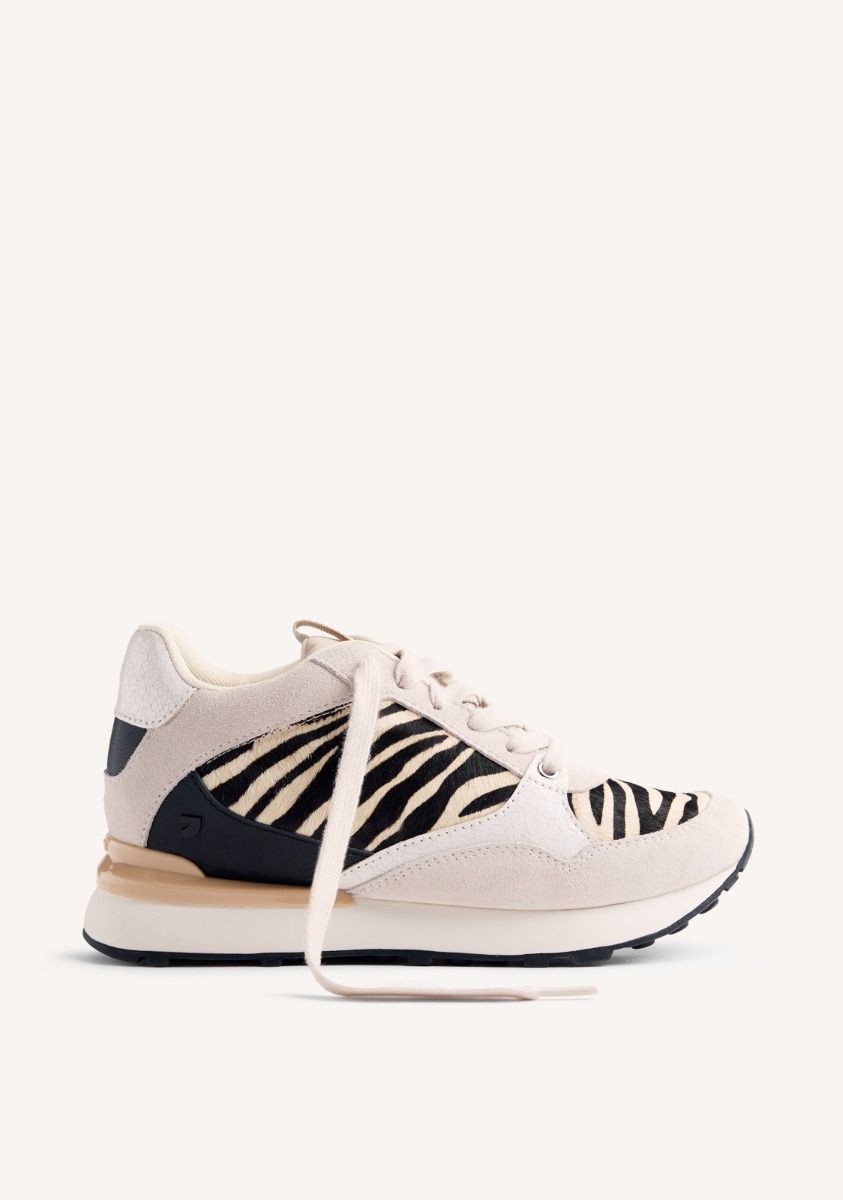 ZAPATILLAS PIEL ESTAMPADO ANIMAL CUÃA BARODA - CEBRA