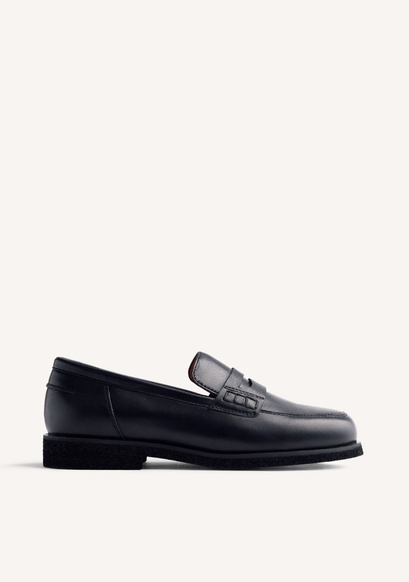 MOCASINES PIEL EVELETH - NEGRO