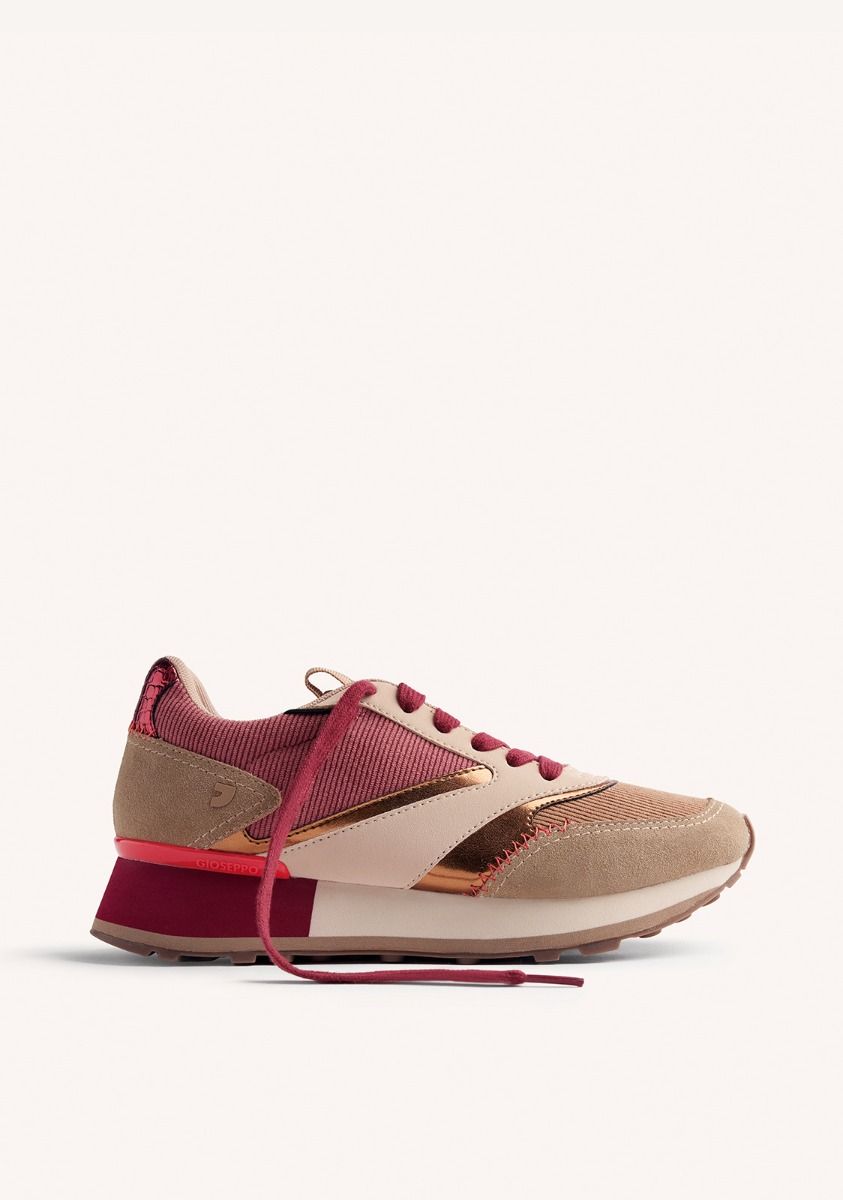 ZAPATILLAS PIEL Y PANA LAWTON - TAUPE