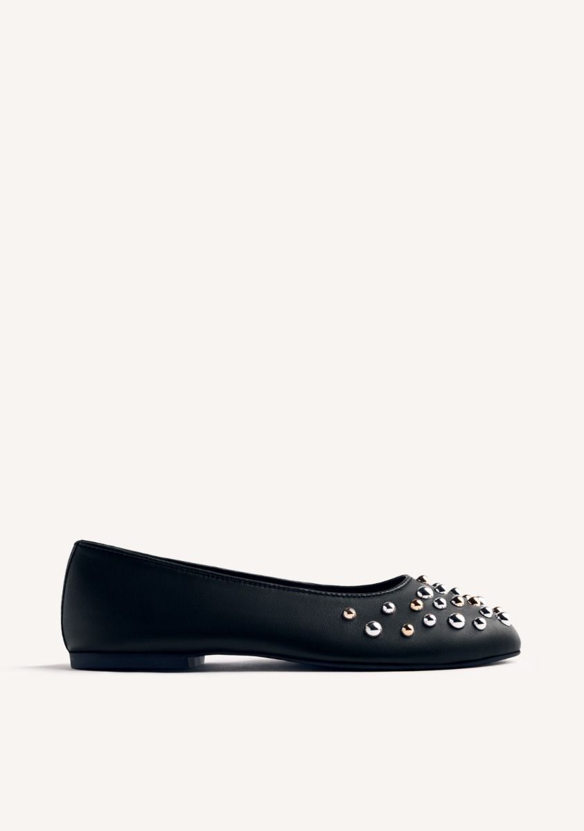 BAILARINAS PIEL TACHAS GONVICK - NEGRO