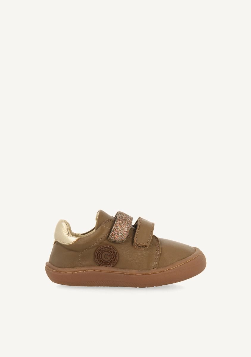 GIOSEPPO BAREFOOT - SNEAKERS GLITTER TUSTEN - TAUPE