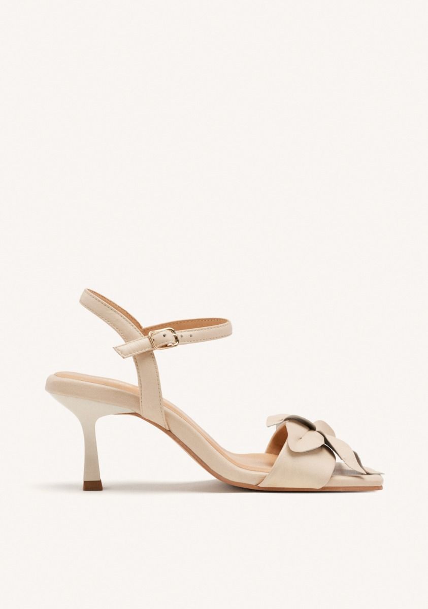 SANDALIAS LAZO PIEL - OFF-WHITE