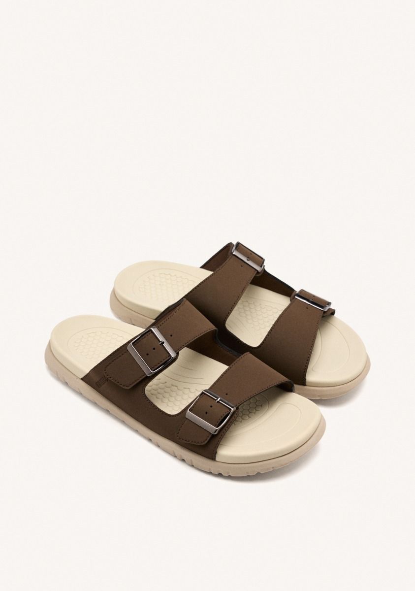 CHANCLAS HEBILLAS ENOSBURGH - MARRON