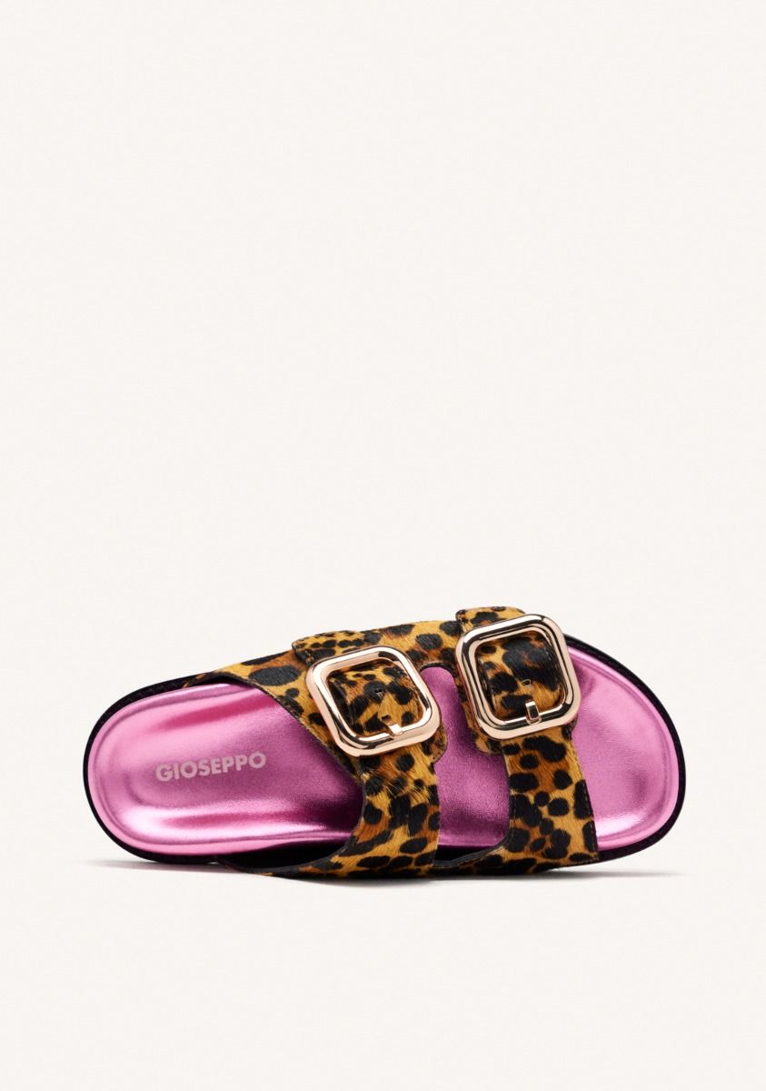 SANDALIAS PIEL LEOPARDO MIFFLIN - LEOPARDO