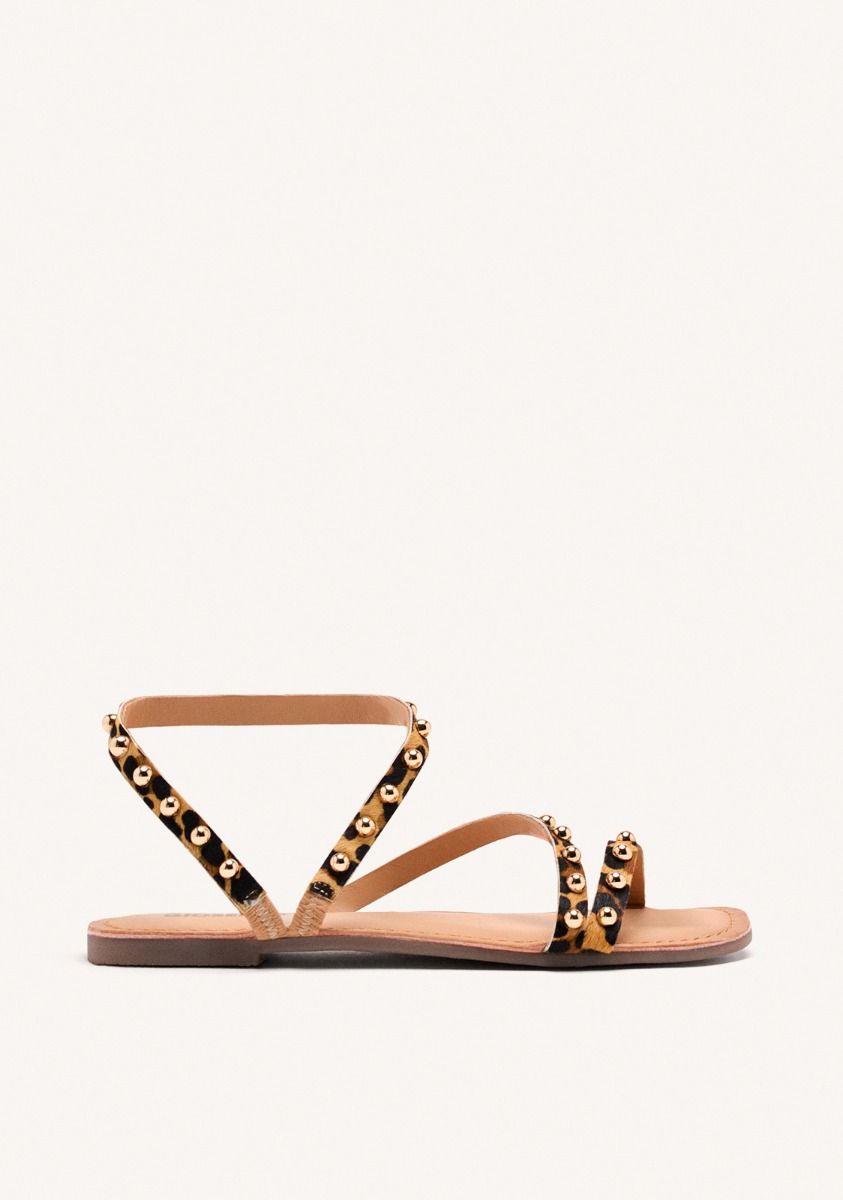 SANDALIAS PIEL LEOPARDO OGEMA - LEOPARDO