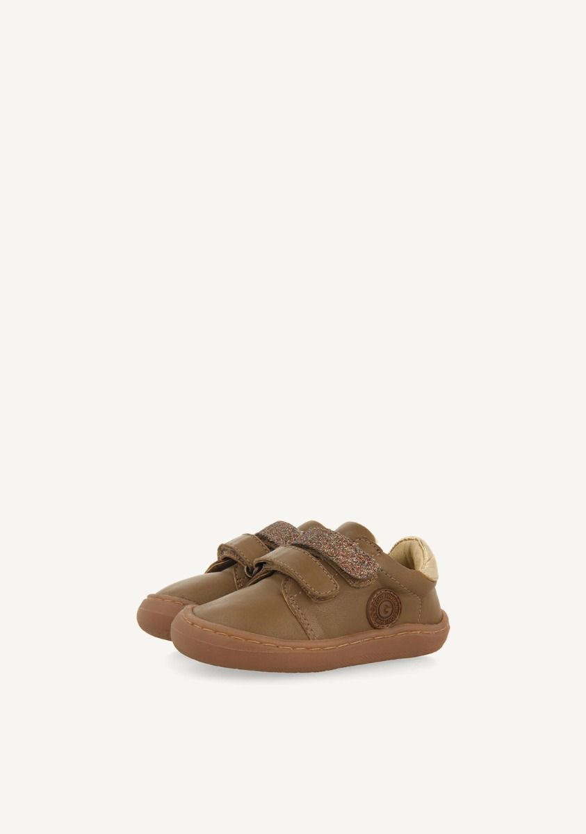 GIOSEPPO BAREFOOT - SNEAKERS GLITTER TUSTEN - TAUPE