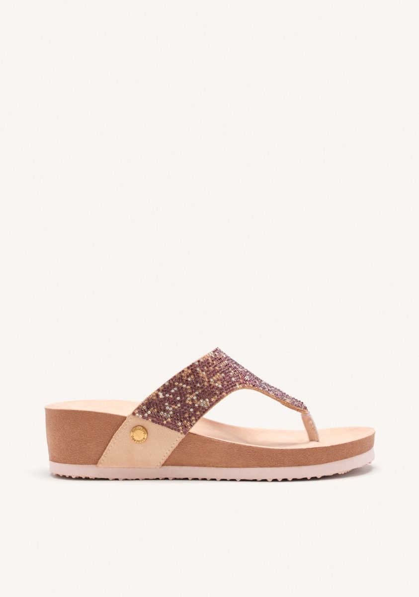 SANDALIAS BRILLO CUÃA STODDARD - ROSA