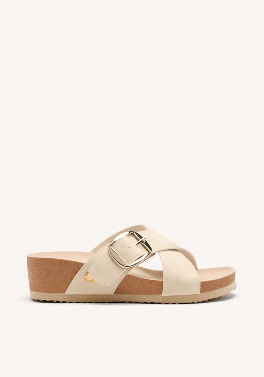 SANDALIAS HEBILLA CUÃA WINN - OFF-WHITE