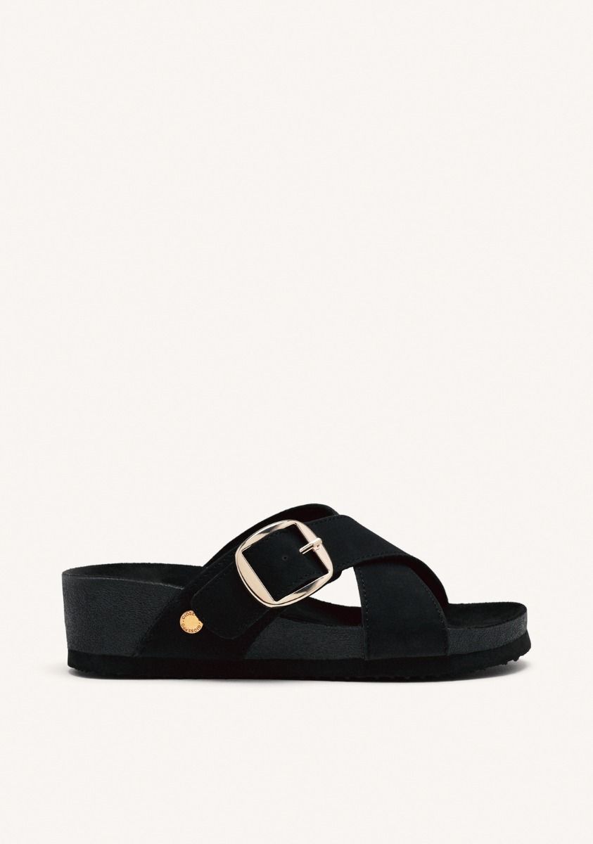 SANDALIAS HEBILLA CUÃA WINN - NEGRO