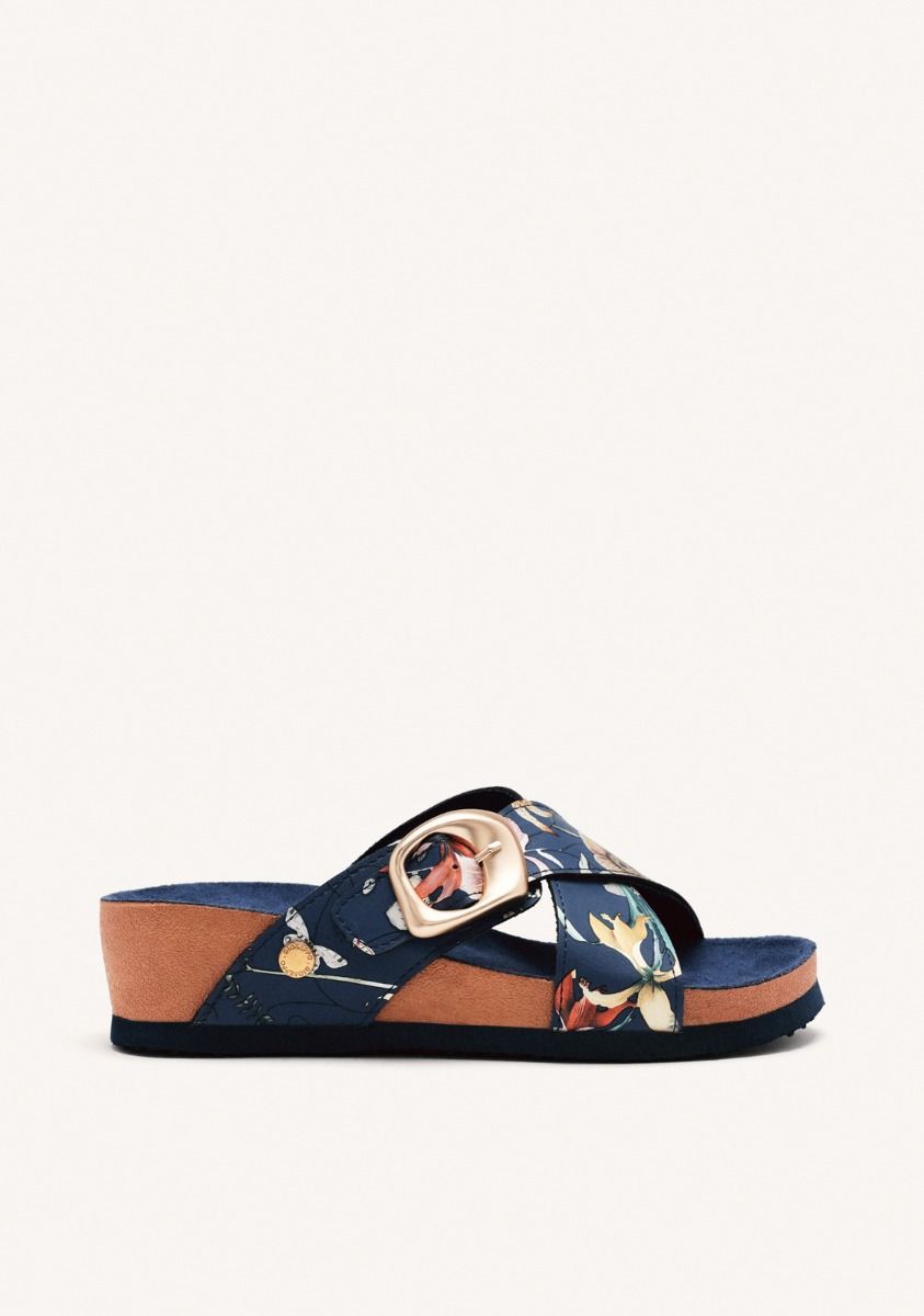 SANDALIAS FLORES CUÃA UXBRIDGE - MARINO