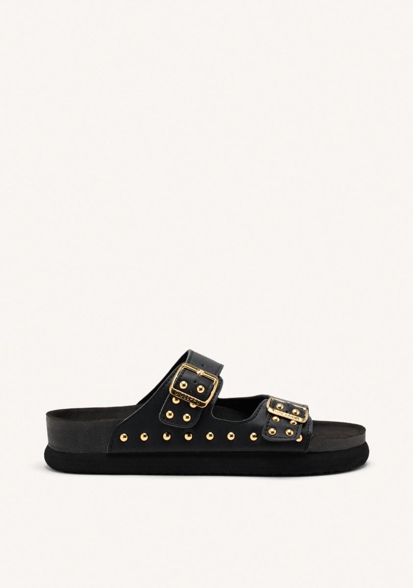 SANDALIAS TACHAS Y HEBILLAS TALMADGE - NEGRO
