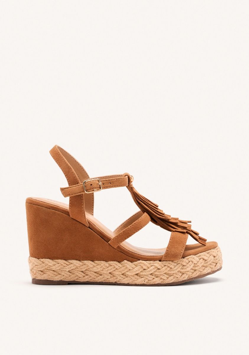 SANDALIAS CUÃA PIEL FLECOS ELDERON - CUERO
