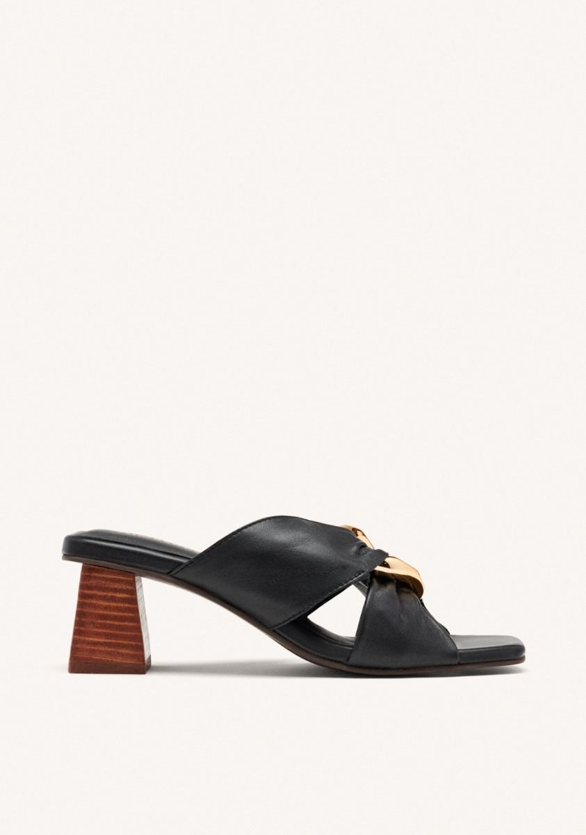 SANDALIAS PIEL ALSTEAD - NEGRO