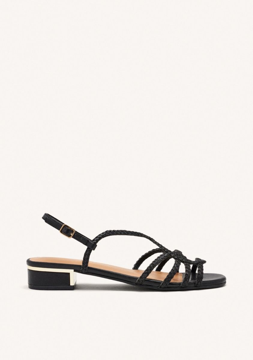 SANDALIAS PIEL POWNAL - NEGRO