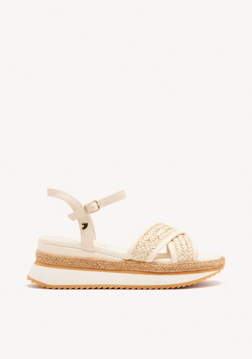 SANDALIAS PLATAFORMA RAFIA BOSCAWEN - NATURAL