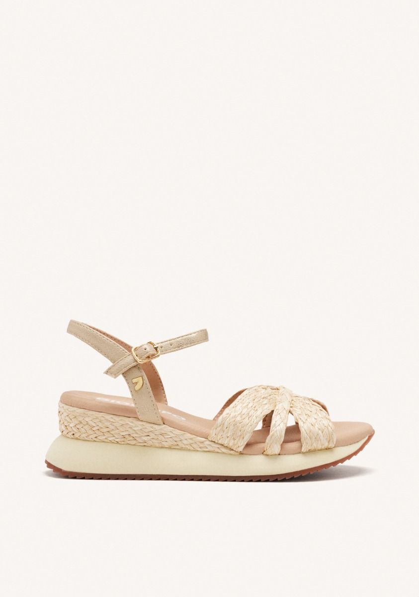 SANDALIAS CUÃA RAFIA GUILDHALL - NATURAL