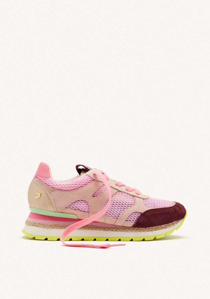ZAPATILLAS CUÃA PIEL Y REJILLA EDDINGTON - ROSA
